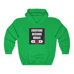 DESERVE MUSIC Unisex Heavy Blend™ Hooded Sweatshirt - PDR LFE Irish Green / M PDR LFE