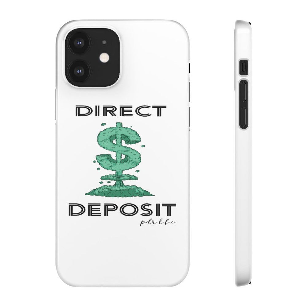 DIRECT DEPOSIT Hip Hop Cell Phone Snap Cases - PDR LFE iPhone 12 / Glossy PDR LFE