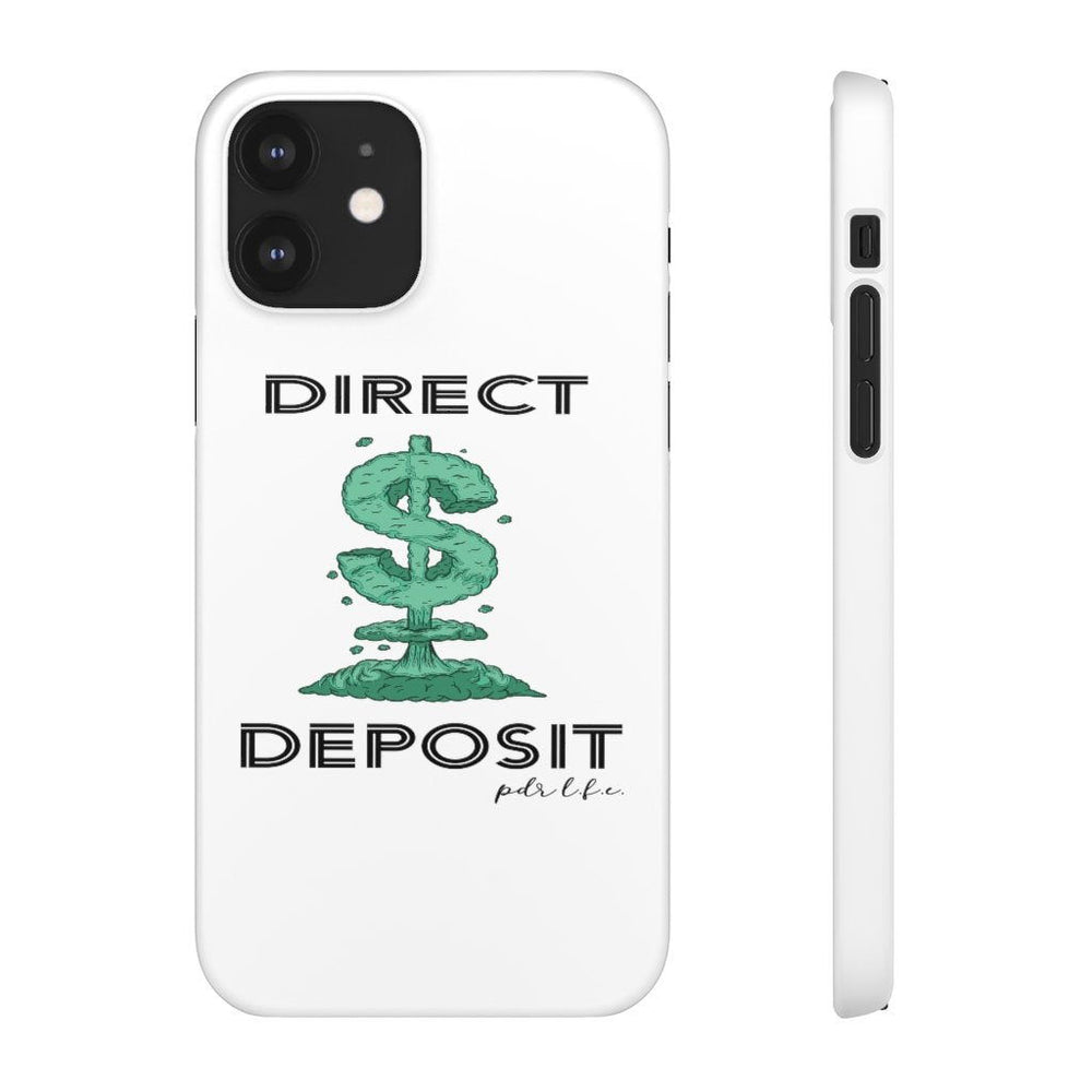 DIRECT DEPOSIT Hip Hop Cell Phone Snap Cases - PDR LFE iPhone 12 / Matte PDR LFE
