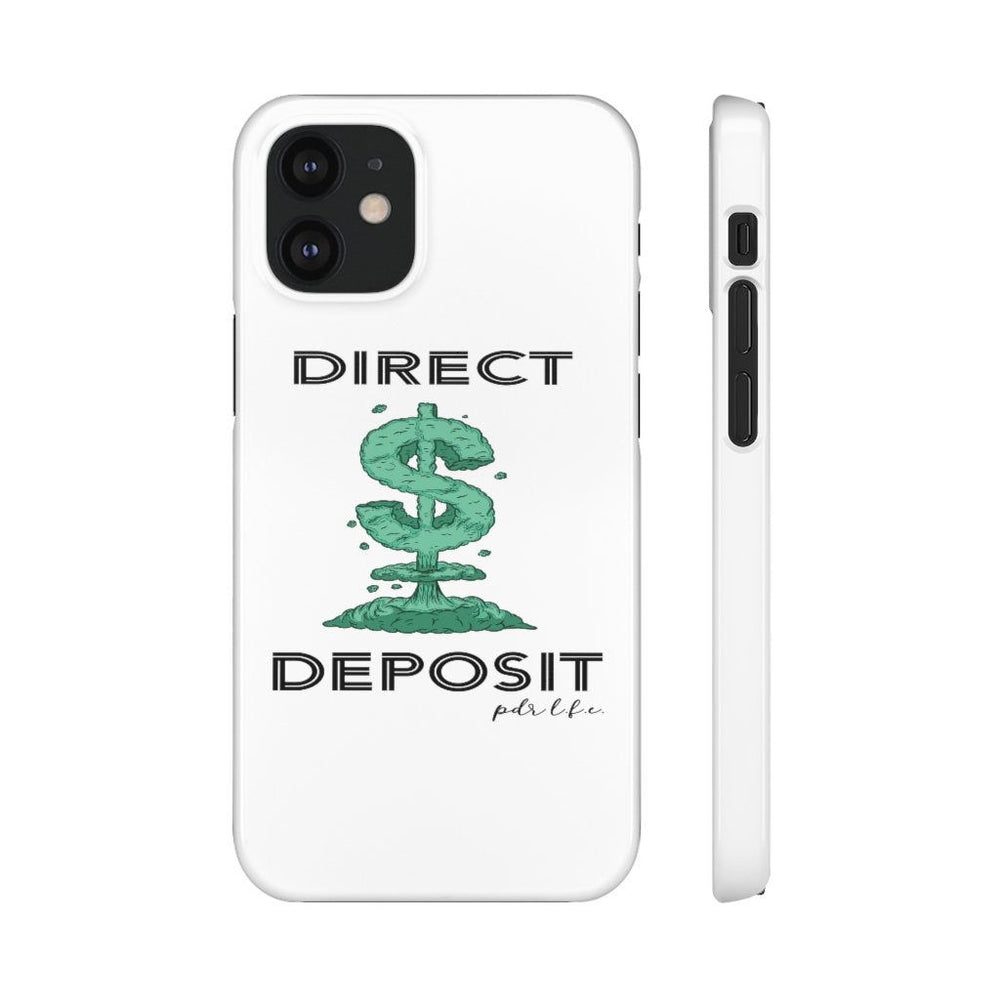 DIRECT DEPOSIT Hip Hop Cell Phone Snap Cases - PDR LFE iPhone 12 Mini / Glossy PDR LFE