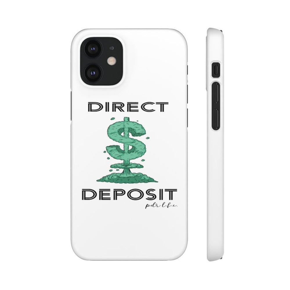 DIRECT DEPOSIT Hip Hop Cell Phone Snap Cases - PDR LFE iPhone 12 Pro Max / Glossy PDR LFE