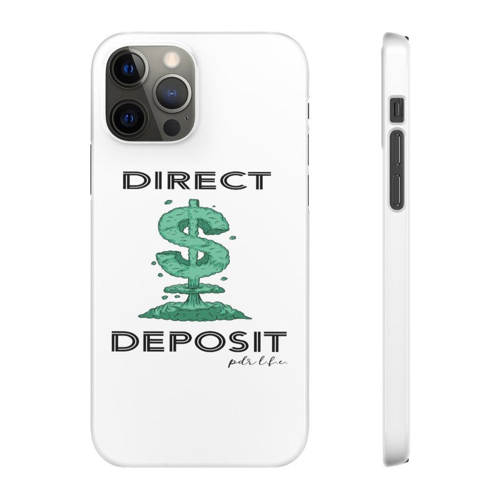 DIRECT DEPOSIT Hip Hop Cell Phone Snap Cases - PDR LFE iPhone 12 Pro / Glossy PDR LFE