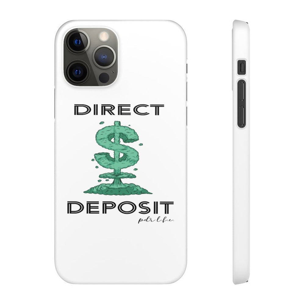 DIRECT DEPOSIT Hip Hop Cell Phone Snap Cases - PDR LFE iPhone 12 Pro / Matte PDR LFE