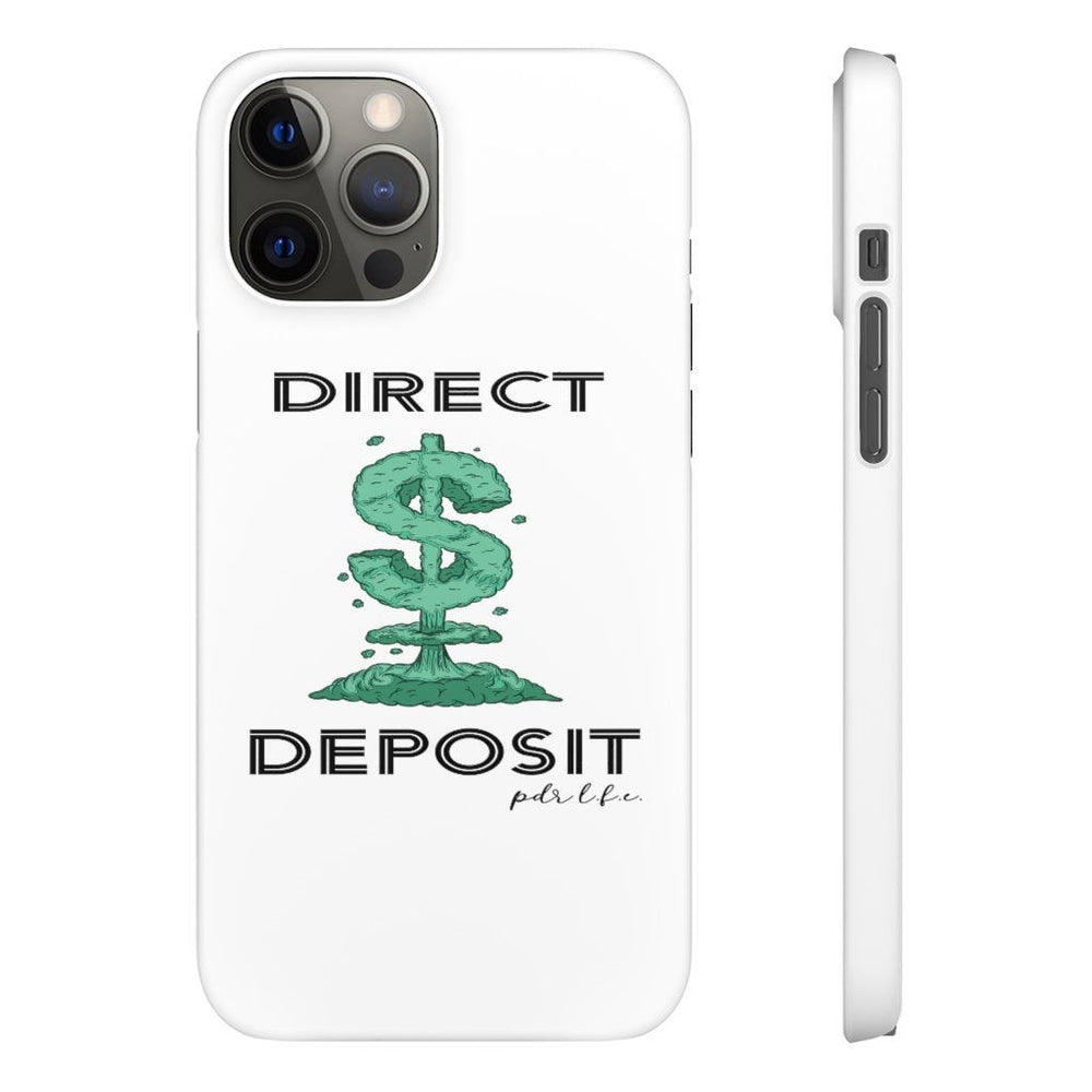 DIRECT DEPOSIT Hip Hop Cell Phone Snap Cases - PDR LFE iPhone 12 Pro Max / Matte PDR LFE