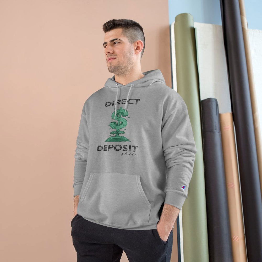 DIRECT DEPOSIT Hip Hop Champion Hoodie - PDR LFE White / S PDR LFE