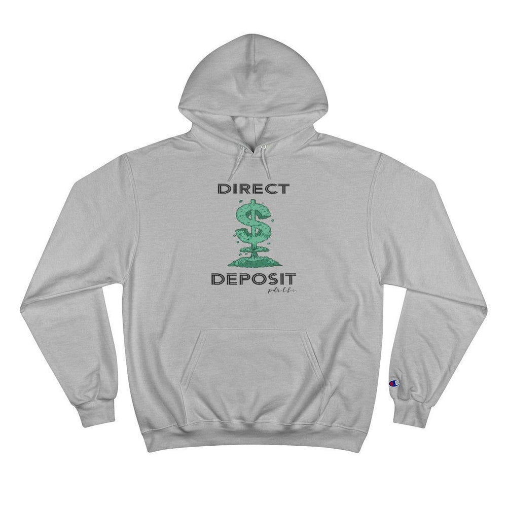 DIRECT DEPOSIT Hip Hop Champion Hoodie - PDR LFE Light Steel / S PDR LFE