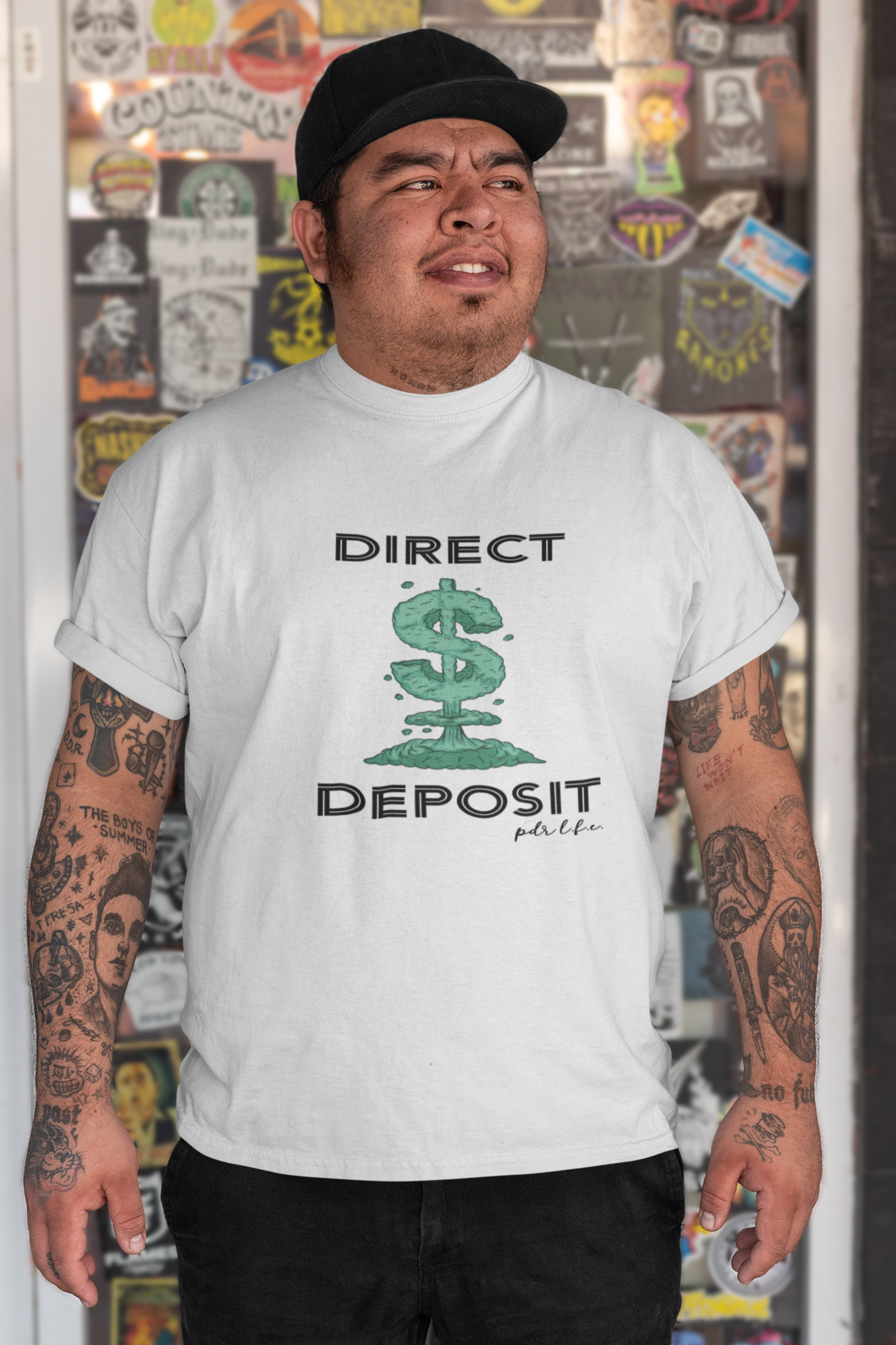 DIRECT DEPOSIT Hip Hop Unisex Jersey Short Sleeve Tee - PDR L.F.E. 