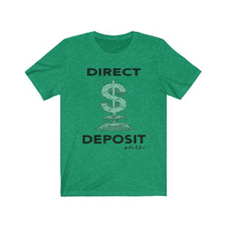 DIRECT DEPOSIT Hip Hop Unisex Jersey Short Sleeve Tee - PDR LFE Heather Kelly / S PDR LFE