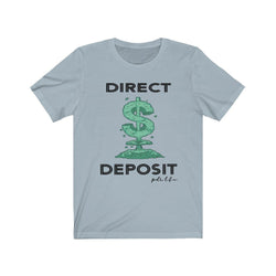 DIRECT DEPOSIT Hip Hop Unisex Jersey Short Sleeve Tee - PDR LFE Light Blue / S PDR LFE