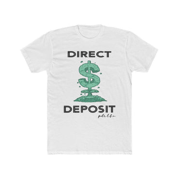 DIRECT DEPOSIT Hip Hop Cotton Crew Tee - PDR LFE Solid White / S PDR LFE