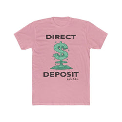 DIRECT DEPOSIT Hip Hop Cotton Crew Tee - PDR LFE Solid Light Pink / S PDR LFE