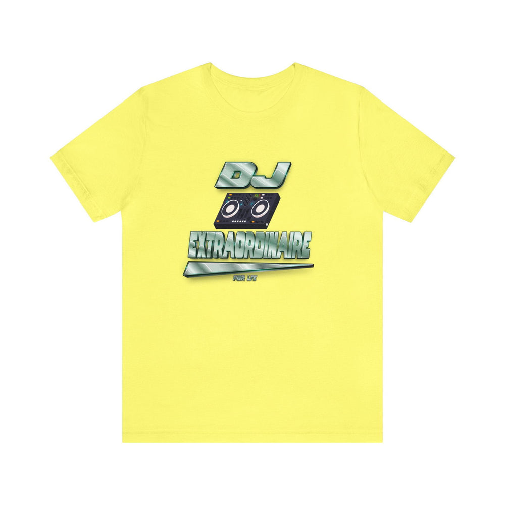 DJ EXTRA HIP HOP Short Sleeve Tshirt - PDR LFE Yellow / S PDR LFE