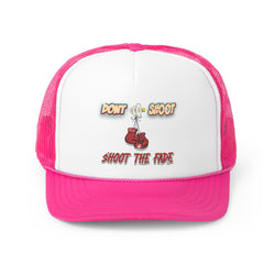 DONT SHOOT SHOOT THE FADE HIP HOP Trucker Caps - PDR LFE Pink / One size PDR LFE