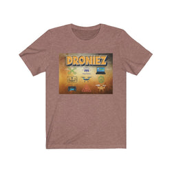 DRONIEZ PDR LFE Unisex Jersey Short Sleeve Tee - PDR LFE Heather Mauve / S PDR LFE