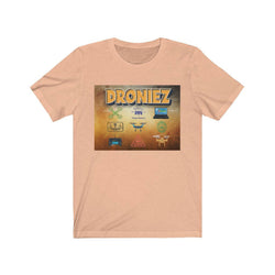 DRONIEZ PDR LFE Unisex Jersey Short Sleeve Tee - PDR LFE Heather Peach / S PDR LFE