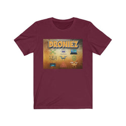 DRONIEZ PDR LFE Unisex Jersey Short Sleeve Tee - PDR LFE Maroon / S PDR LFE