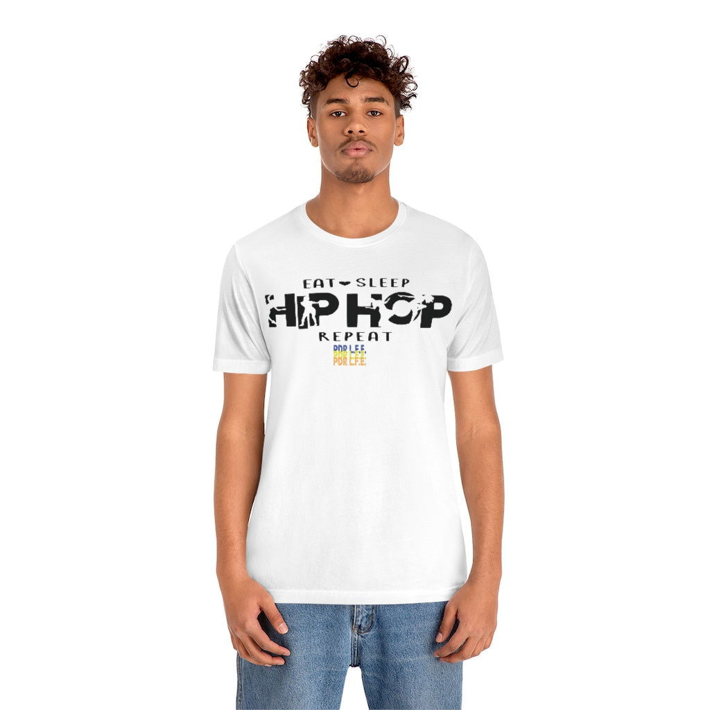 EAT SLEEP HIP HOP MENS HIP HOP TSHIRT - PDR LFE White / S PDR LFE