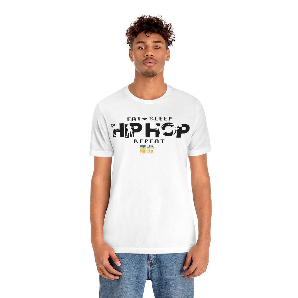 EAT SLEEP HIP HOP MENS HIP HOP TSHIRT - PDR LFE White / S PDR LFE