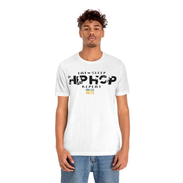 EAT SLEEP HIP HOP MENS HIP HOP TSHIRT - PDR LFE White / S PDR LFE