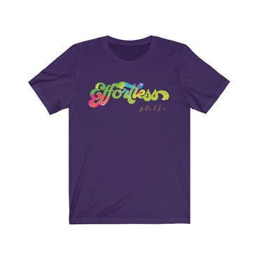 EFFORTLESS TROPICAL Unisex Jersey Short Sleeve Tee - PDR LFE Team Purple / S PDR LFE