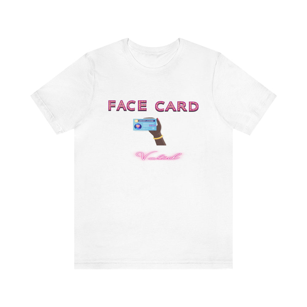 FACE CARD VALID 2 FEMALE HIP HOP TSHIRT - PDR LFE White / XS PDR LFE