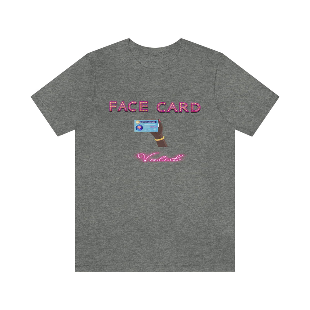 FACE CARD VALID 2 FEMALE HIP HOP TSHIRT - PDR LFE Deep Heather / XS PDR LFE