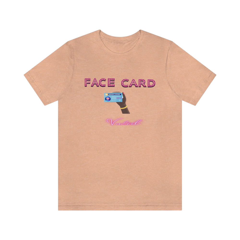 FACE CARD VALID 2 FEMALE HIP HOP TSHIRT - PDR LFE Heather Peach / XS PDR LFE