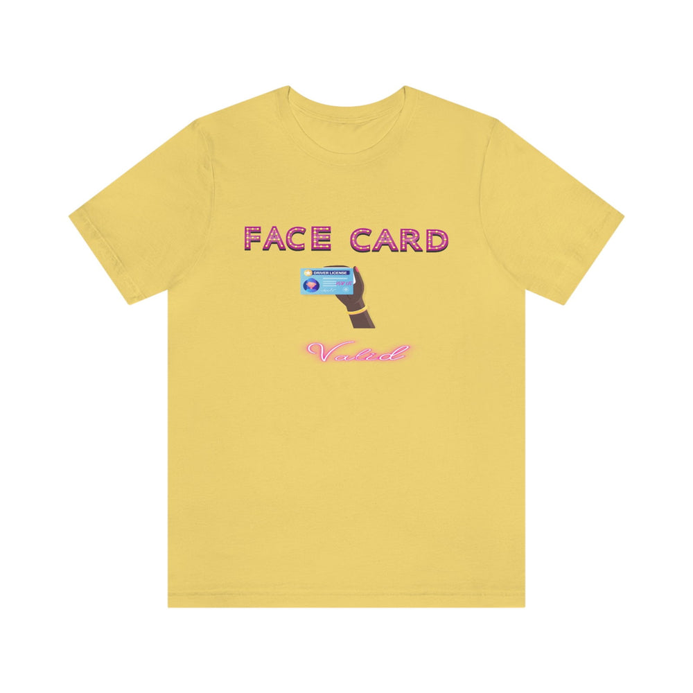 FACE CARD VALID 2 FEMALE HIP HOP TSHIRT - PDR LFE Yellow / XS PDR LFE