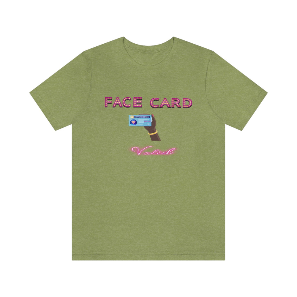 FACE CARD VALID 2 FEMALE HIP HOP TSHIRT - PDR LFE Heather Green / XS PDR LFE