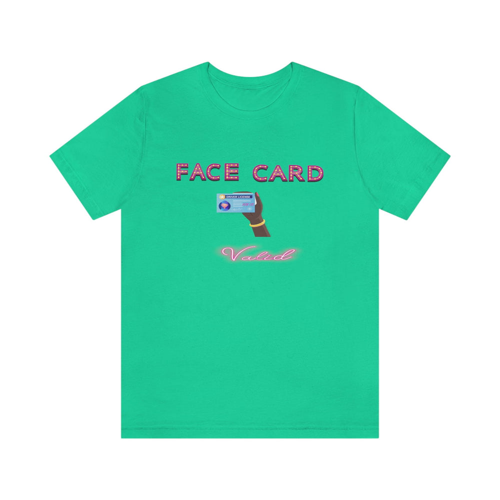 FACE CARD VALID 2 FEMALE HIP HOP TSHIRT - PDR LFE Teal / XS PDR LFE
