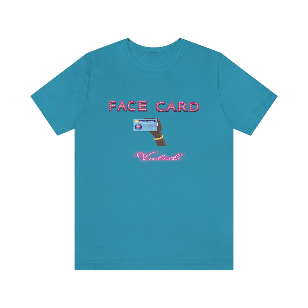 FACE CARD VALID 2 FEMALE HIP HOP TSHIRT - PDR LFE Aqua / XS PDR LFE