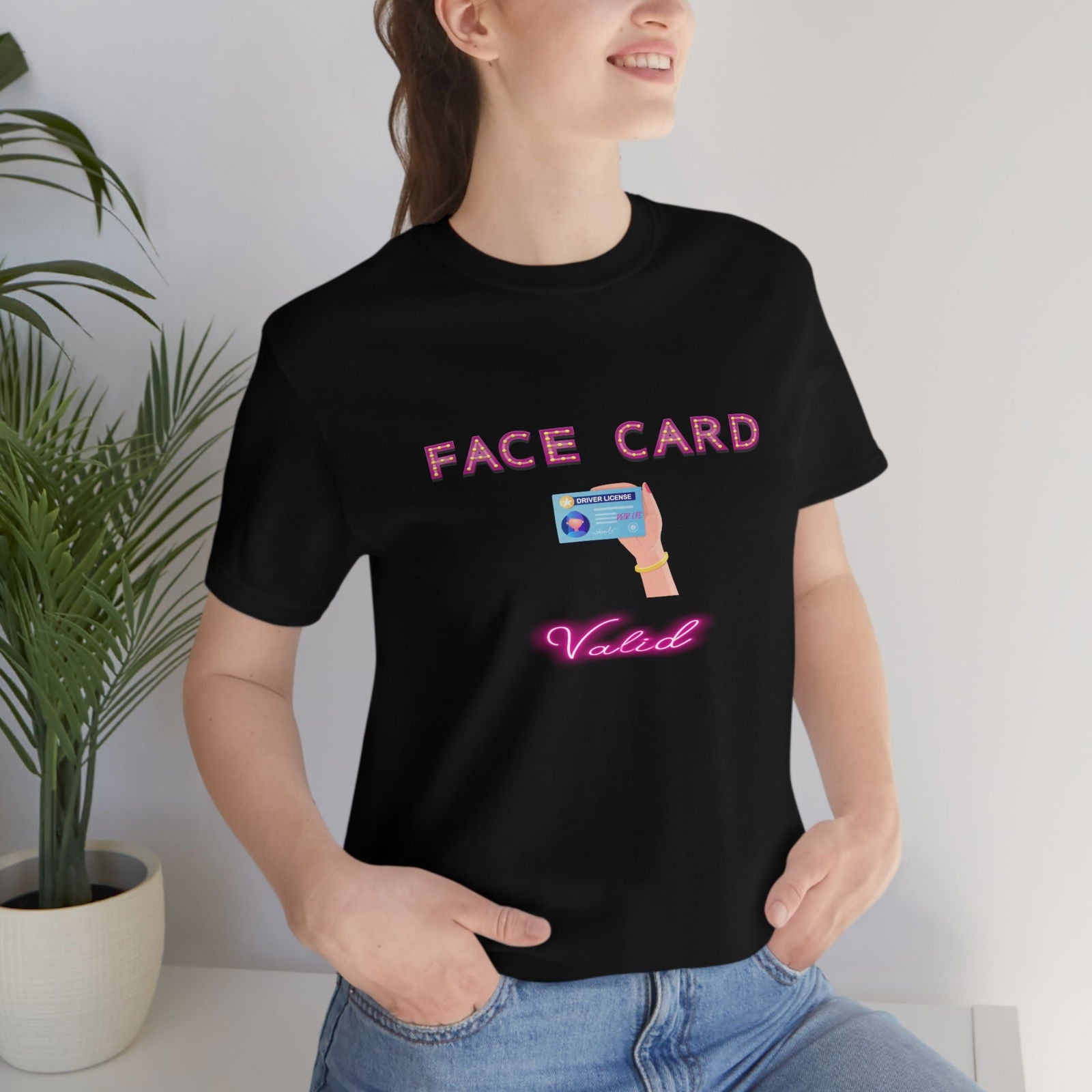 FACE CARD VALID FEMALE HIP HOP TSHIRT - PDR L.F.E. 