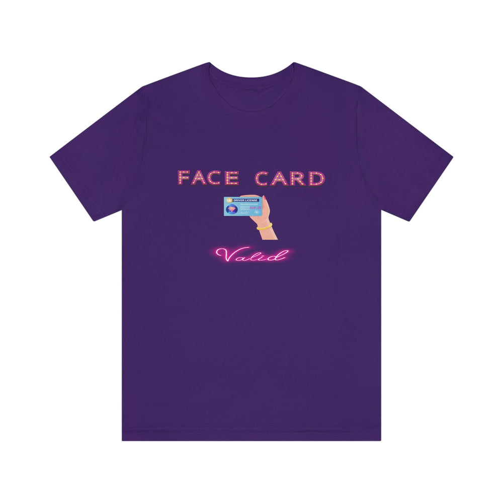 FACE CARD VALID FEMALE HIP HOP TSHIRT - PDR L.F.E. 