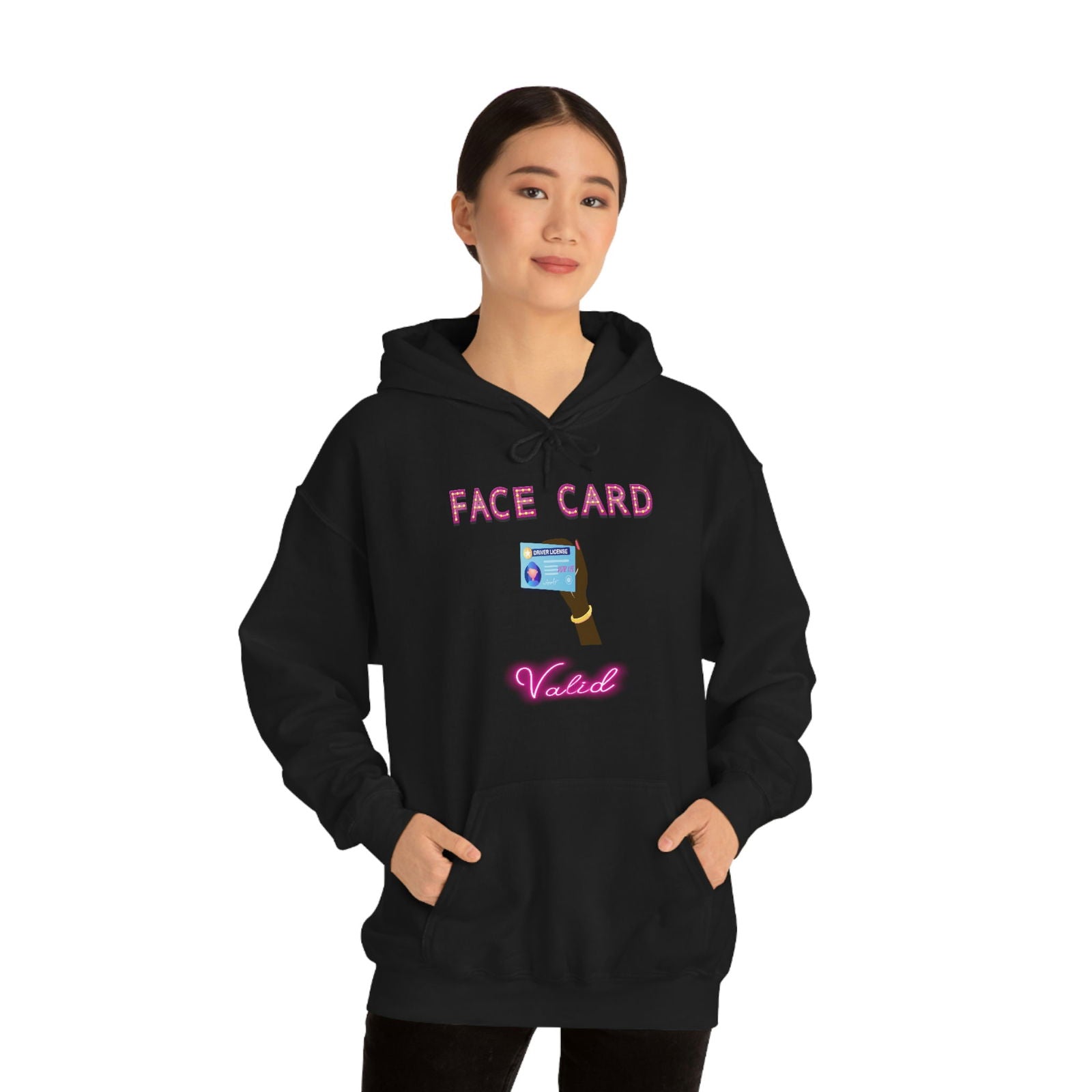 FACE CARD VALID  Heavy Blend™ Hooded Sweatshirt - PDR L.F.E. 