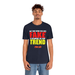 FAKE TREND MENS HIP HOP TSHIRT - PDR LFE Black / XS PDR LFE