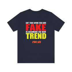 FAKE TREND MENS HIP HOP TSHIRT - PDR LFE Navy / XS PDR LFE