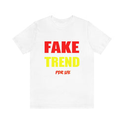 FAKE TREND MENS HIP HOP TSHIRT - PDR LFE White / XS PDR LFE