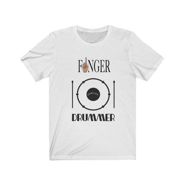 FINGER DRUMMER Hip Hop Unisex Jersey Short Sleeve Tee - PDR LFE White / M PDR LFE