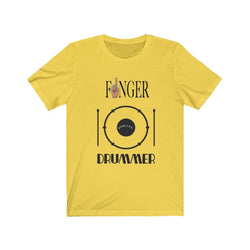 FINGER DRUMMER Hip Hop Unisex Jersey Short Sleeve Tee - PDR LFE Yellow / S PDR LFE