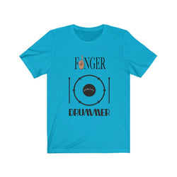 FINGER DRUMMER Hip Hop Unisex Jersey Short Sleeve Tee - PDR LFE Turquoise / S PDR LFE