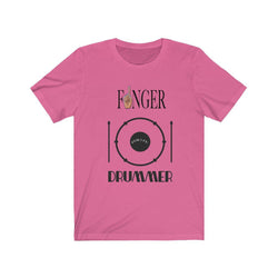 FINGER DRUMMER Hip Hop Unisex Jersey Short Sleeve Tee - PDR LFE Charity Pink / S PDR LFE