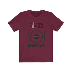 FINGER DRUMMER Hip Hop Unisex Jersey Short Sleeve Tee - PDR LFE Maroon / S PDR LFE