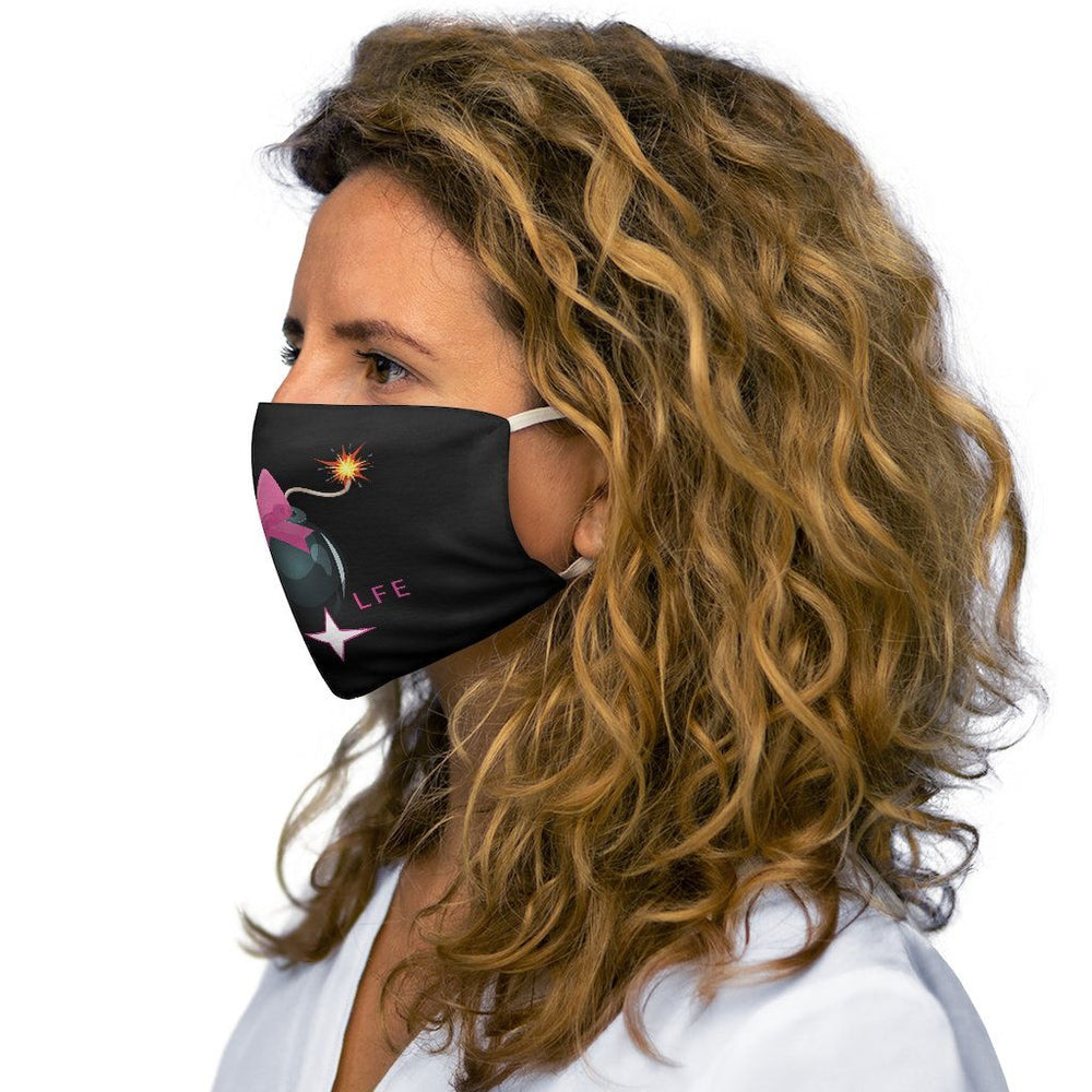 FLOWER BOMB FEMALE Hip Hop Snug-Fit Polyester Face Mask - PDR L.F.E. 