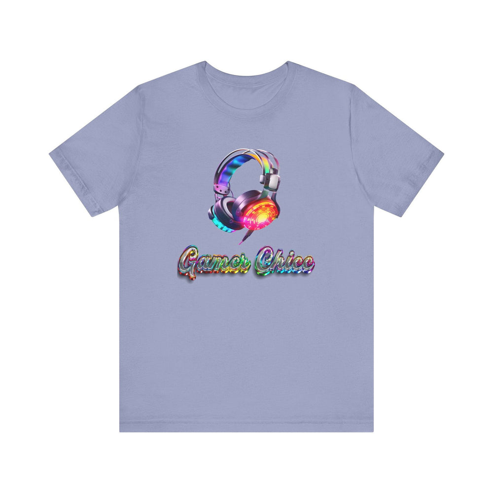 GAMER CHICC HIP HOP Short Sleeve Tee - PDR LFE Lavender Blue / XS PDR LFE