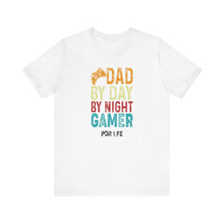GAMER DAD HIP HOP Short Sleeve Tee - PDR LFE White / XS PDR LFE