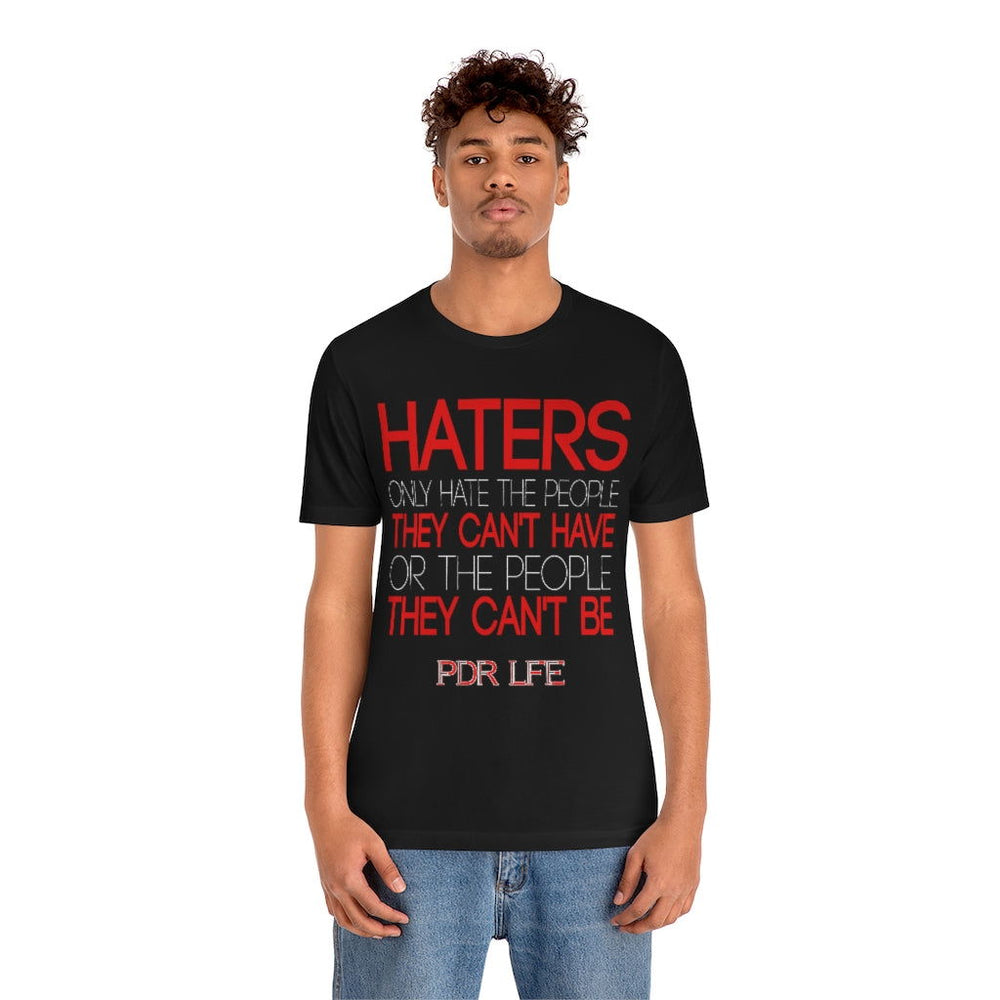 HATERS MENS HIP HOP TSHIRT - PDR LFE Black / S PDR LFE