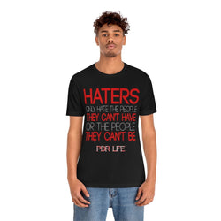 HATERS MENS HIP HOP TSHIRT - PDR LFE Black / S PDR LFE