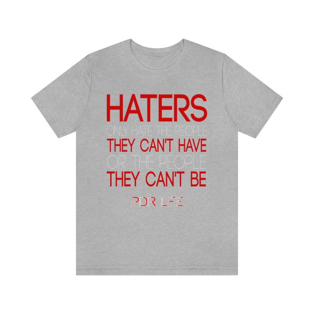 HATERS MENS HIP HOP TSHIRT - PDR LFE Athletic Heather / S PDR LFE