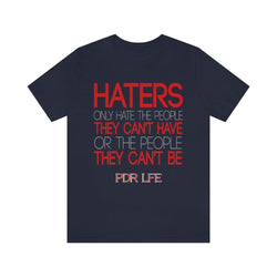 HATERS MENS HIP HOP TSHIRT - PDR LFE Navy / S PDR LFE