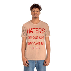 HATERS MENS HIP HOP TSHIRT - PDR LFE Heather Peach / S PDR LFE